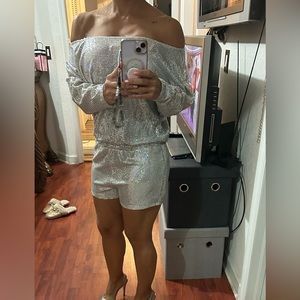 Shining Disco short jumpsuit